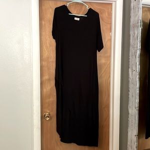 Long maxi Length T-Shirt With Asymmetrical Hem
